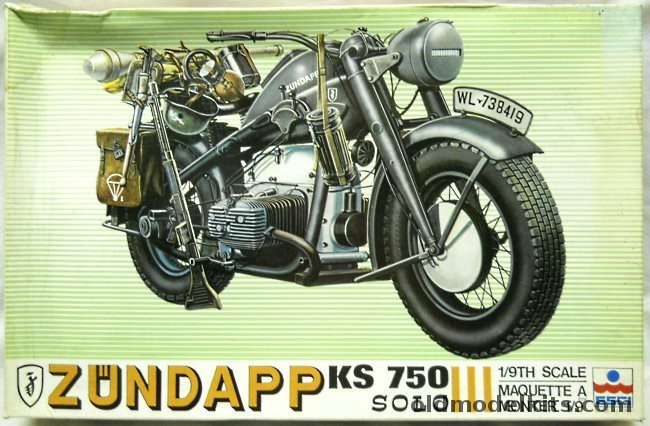 ESCI 1/9 Zundapp KS-750 Solo, 7006 plastic model kit